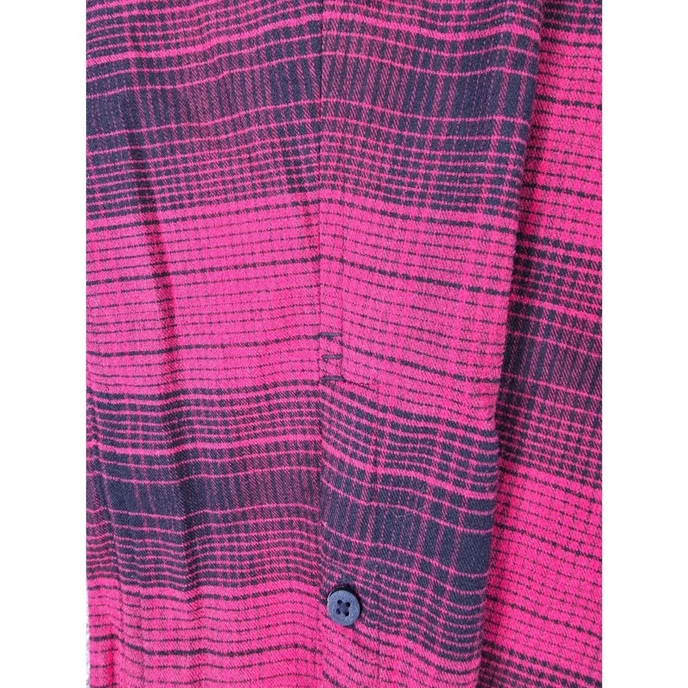 Lululemon Masons Peak Performance Flannel Mens Red Plaid Long Sleeve Shirt Sz XL